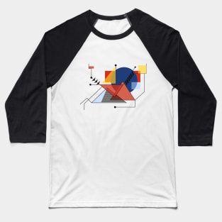 Geometric Abstract #14 Baseball T-Shirt